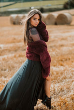 Load image into Gallery viewer, Midnight Maroon hedonistic cardi