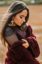 Load image into Gallery viewer, Midnight Maroon hedonistic cardi