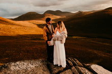 Load image into Gallery viewer, sand & stone hedonistic cardi, straight arm sleeves, length of cardi to hips. Soft and oversized.